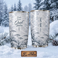 Personalized Find Your Quiet Waters Fishing 20oz Tumbler