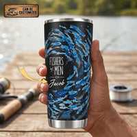 Personalized Fishers of Men Watercolor Fish 20oz Tumbler