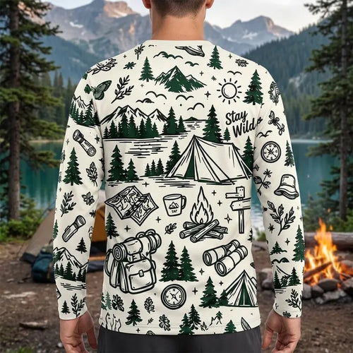 Personalized Camp More Worry Less Adventure Long Sleeve Shirt