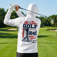 Personalized All-Star Golf Vintage Hooded Long Sleeve Shirt