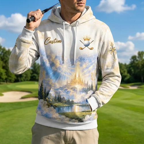 Personalized Swing By Faith Golf Christian Hoodie