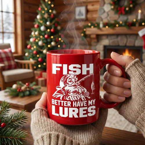 Funny Fish Better Have My Lures Christmas Fishing Ceramic Mug