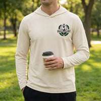Grace Faith Golf Christian Embroidered Hooded Long Sleeve Shirt