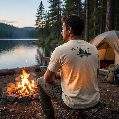 Personalized Livin' The Reel Life Fishing T-Shirt