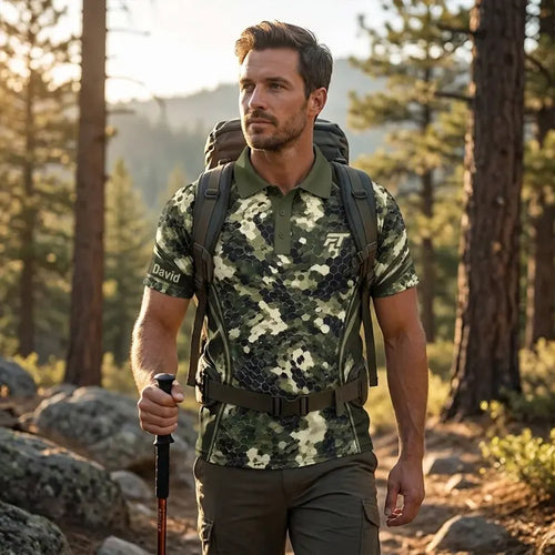 Custom Predator HexCamo Graphic Polo Shirt