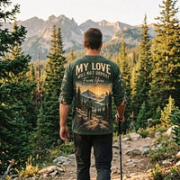 Christian Faith Mountain Landscape Long Sleeve Shirt