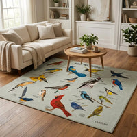 Bird Watching Bird Species Collection Personalized Rug