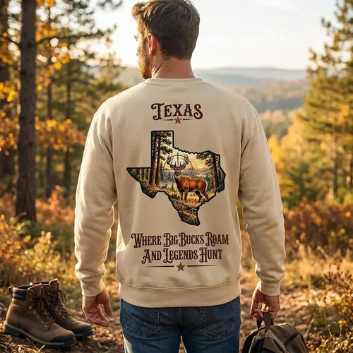 Personalized Texas Big Buck Hunting Sweater