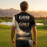 Personalized God Is My Savior Golf Christian T-Shirt
