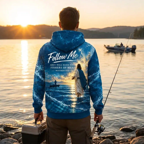 Personalized Fishers of Men Catholic Fishing Hoodie