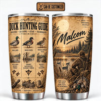 Personalized 20oz Duck Hunting Guide Tumbler