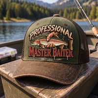 Professional Master Baiter Rainbow Trout Fishing Trucker Hat