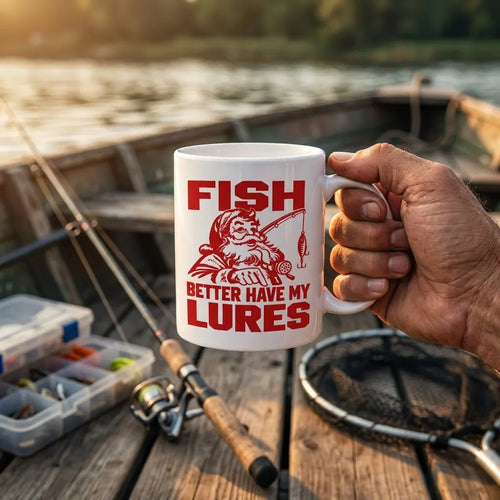 Funny Fish Better Have My Lures Christmas Fishing Ceramic Mug