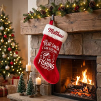 Dear Santa I Can Explain Fishing Christmas Stocking