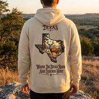 Personalized Texas Big Buck Hunting Hoodie