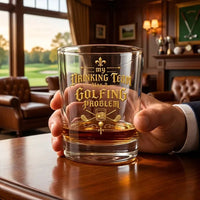 My Drinking Team Has a Golfing Problem Funny Golf Whiskey Glass