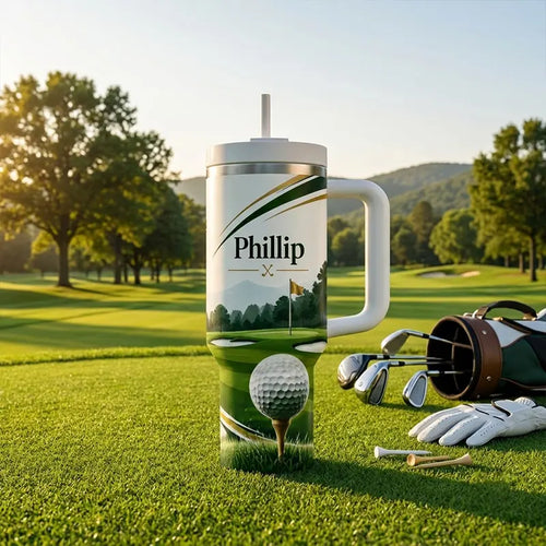 Less Work More Golf Personalized 40oz Golf Tumbler