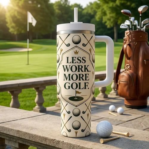 One More Round Won't Hurt Personalized 40oz Golf Tumbler