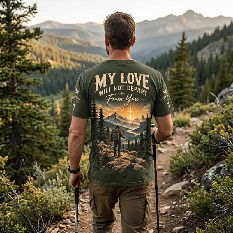 Christian Faith Mountain Landscape Short Sleeve T-Shirt