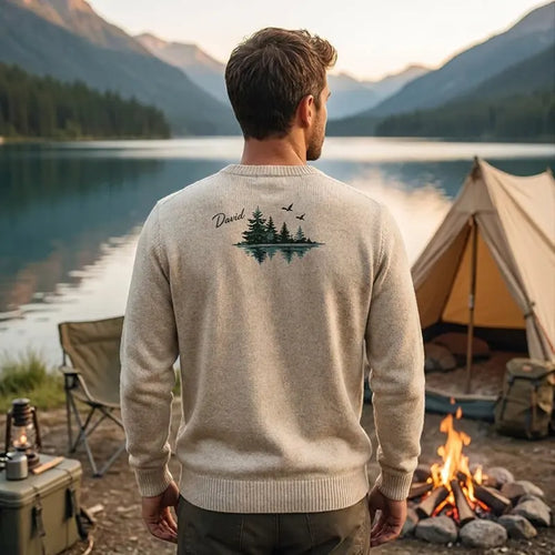 Personalized Livin' The Reel Life Fishing Sweater