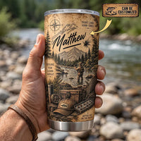 Personalized 20oz Fishing Lure Selection Guide Tumbler