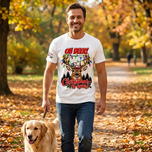 Personalized Oh Deer! Christmas Is Near T-Shirt