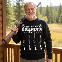 Personalized Best Buckin' Grandpa Ever Hunting Sweater