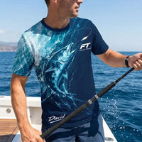 Personalized Fathom Thread Ocean Fish T-Shirt