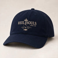 Reel Souls Christian Fishing Embroidered Cap