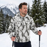 Personalized Fathom Thread Hunt the Cold Snow Camo Hoodie