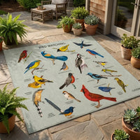 Bird Watching Bird Species Collection Personalized Rug
