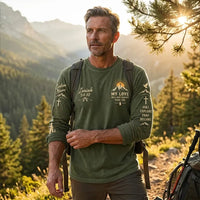 Christian Faith Mountain Landscape Long Sleeve Shirt