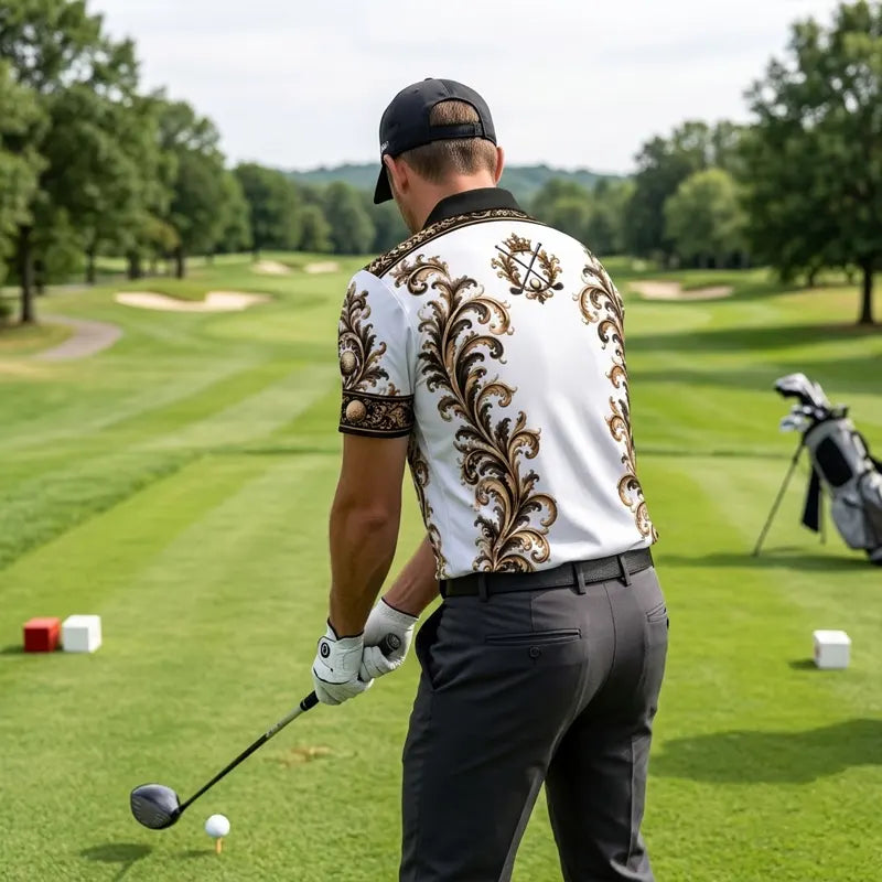 Royal Crest Luxury Golf Polo Shirt