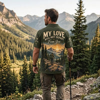 Christian Faith Mountain Landscape Polo Shirt