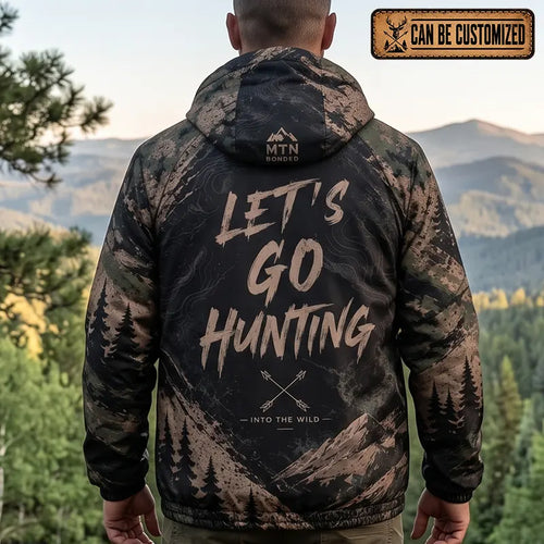 Personalized MTN Bonded Let's Go Hunting Camo Windbreaker Jacket