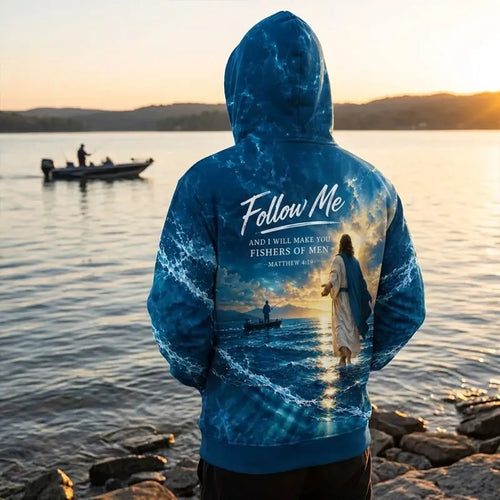 Personalized Fishers of Men Catholic Fishing Hoodie