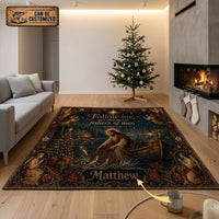 Personalized Fishers of Men Christmas Rug