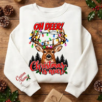 Personalized Oh Deer! Christmas Is Near Sweater