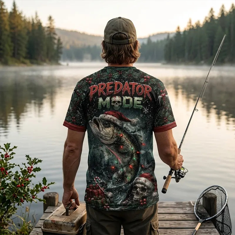 Bite Into The Night Predator Mode Christmas T-Shirt