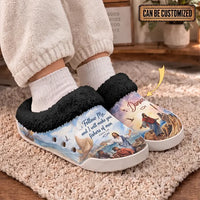Personalized Christian Fishing Fur Slippers
