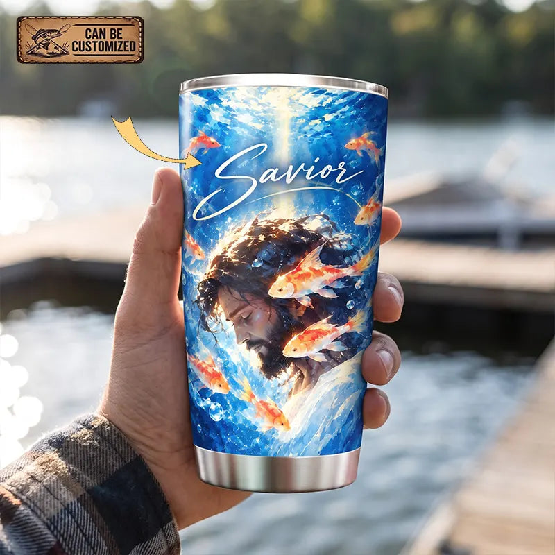 Savior Jesus Fishing Faith 20oz Tumbler