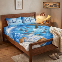 Personalized Fishers of Men Christian Fishing Quilt Bedding Set