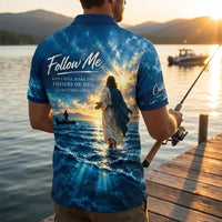 Personalized Fishers of Men Catholic Fishing Polo Shirt