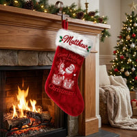 Personalized Gone Fishing Christmas Fish Stocking
