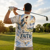 Personalized Swing By Faith Golf Christian T-Shirt