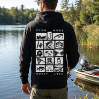 Personalized Fish More Worry Less Fishing Hoodie