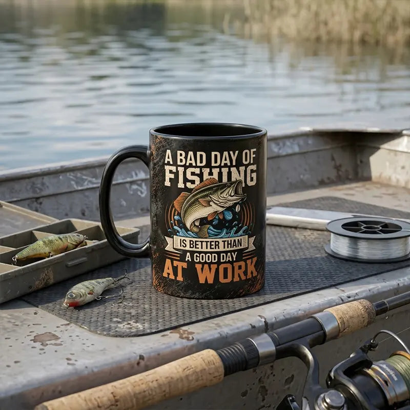 A Bad Day Of Fishing Is Better Than A Good Day At Work Fishing Mug