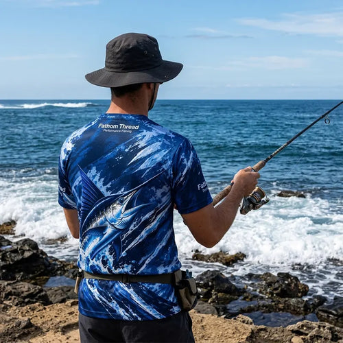 Fathom Thread Performance Fishing Marlin T-Shirt