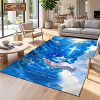 Savior James 1:17 Christian Ocean Faith Area Rug