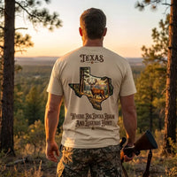 Personalized Texas Big Buck Hunting T-Shirt